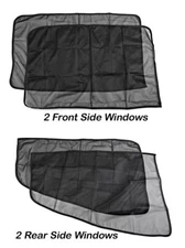 4Pcs Magnetic Car Side Front Rear Window Sunshade Cover Shield UV Protection