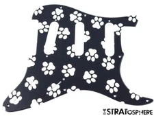 *NEW Stratocaster PICKGUARD for Fender Strat Standard 11 Hole Paws Print
