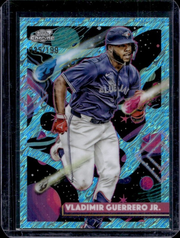 2025 Topps Cosmic Chrome Vladimir Guerrero Jr. Aqua Equinox Refractor #/199