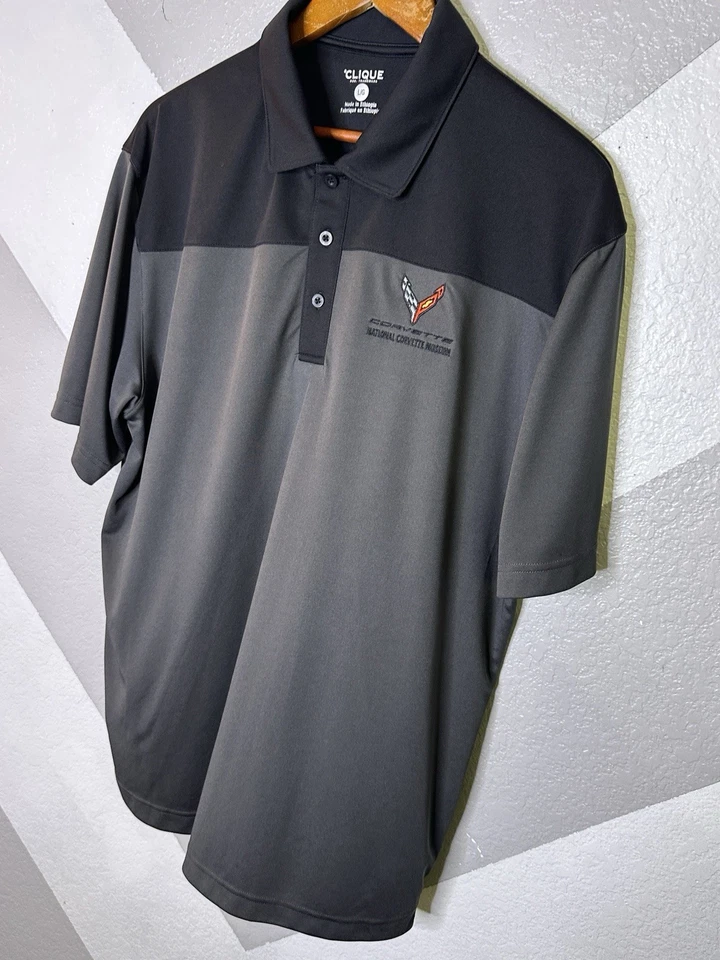Polo masculina manga curta grande C7 Corvette National Corvette Museum (NCM) clique - Imagem 3 de 4