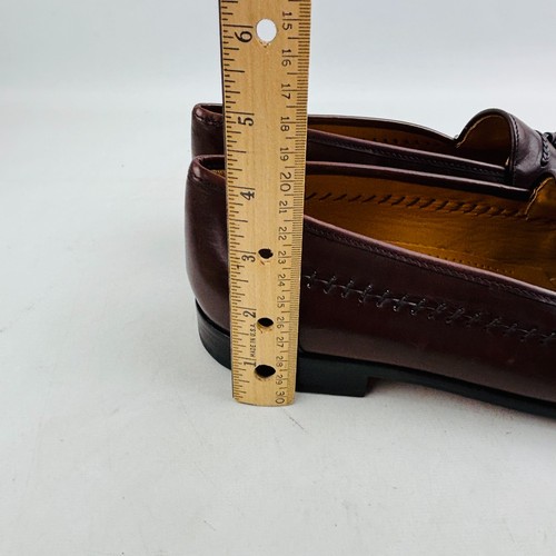 Sandro Moscoloni La Vida Tassel Loafer Mens 11 Brown Leather Slip On Shoes - Picture 13 of 14