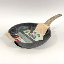 Natural Elements Woodstone 9.5" Induction Non-stick Frying Pan Skillet New Black
