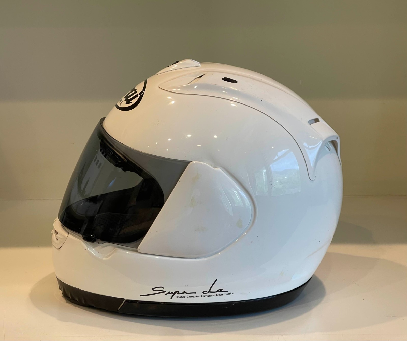 Arai RX-7 RR4 Full Face Motorcycle Helmet White Small 55-56cm Snell DOT Corsair