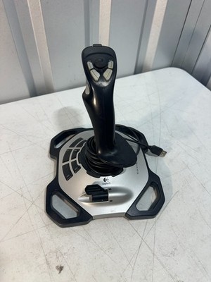 Logitech Extreme 3D Pro Joystick Black Silver 12 Programmable Buttons USB