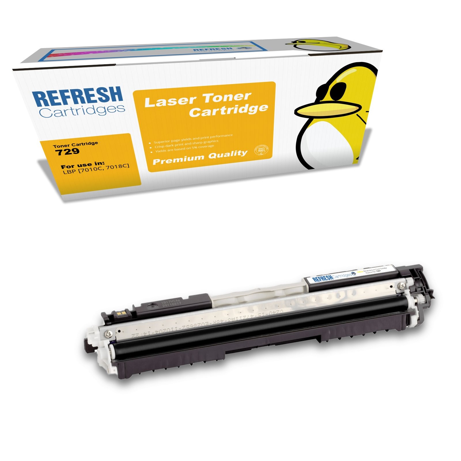 Refresh Cartridges Yellow 729 Toner Compatible With Canon Printers