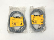 Lot of 2 New Turck RS-4.4T-2 Euro Fast Cordset 4-Pin 4-Wire U2097