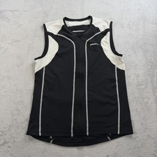 Craft L3 Protection Cycling Jersey White Womens L Full Zip Sleeveless Stretch