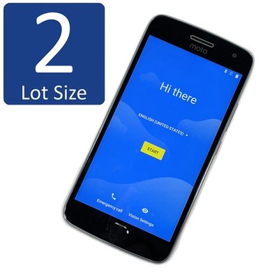 Lot of 2 Motorola Moto G5 Plus XT1687 32GB Lunar Grey - Unknown Carrier
