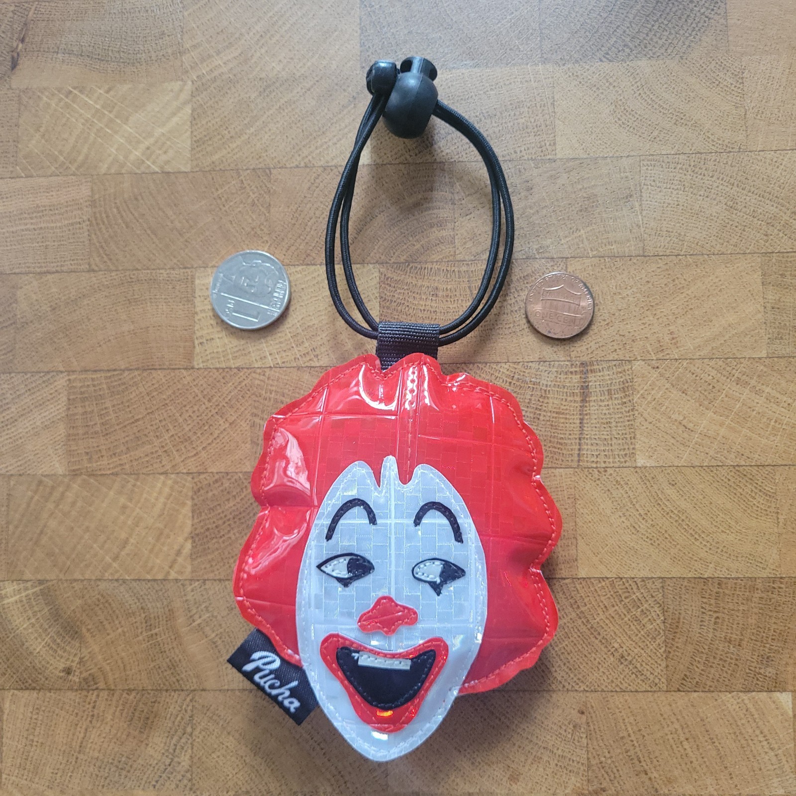 Hanging Reflector RONALD MCDONALD HEAD By @PuchaCreations For Bicycles/bags