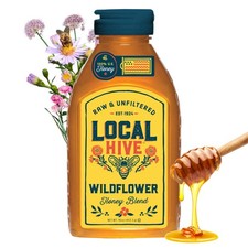 Local Hive Wildflower Raw Unfiltered 16 oz 100 Pure U.S. Honey Natur...