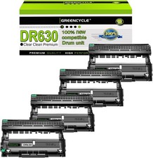 4 Pack DR630 Drum Unit Compatible with Brother DCP-L2520DW DCP-L2540DW HL-L2300D