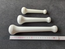 3er SET - Pistill Stößel Apothekenbedarf aus MELAMIN 21,5 cm, 15,5 cm und 12 cm