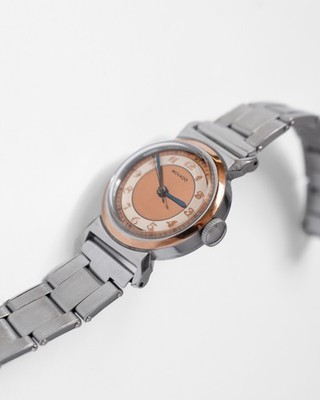 Movado acvatic Stahl und Roségold, 28,5mm Francois Borgel Case