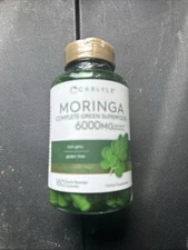 180 Count Moringa Oleifera Capsules - Gluten-Free Superfood Blend for Wellness