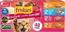 Purina Friskies Gravy Wet Cat Food Variety Pack, Surfin and Turfin 48 ct. Can