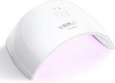 SUNUV LED UV Light for Nails, Dryer Gel Polish Nail Lamp with White