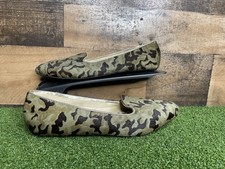 Birdies The Blackbird Camo Calf Hair Loafers Slip On Slippers Size 8.5