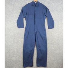 Sears Coveralls Size 44T Blue Work Utility Jumpsuit Men's Welder Mechanic WORN