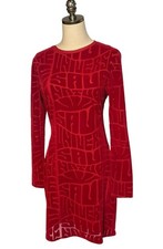 Vestido Desigual Save Nature Terciopelo Flocado Rojo Años 60 Retro Corto Save Universe L