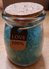 Turquoise Bath Salts With Tag Love 100 NWT