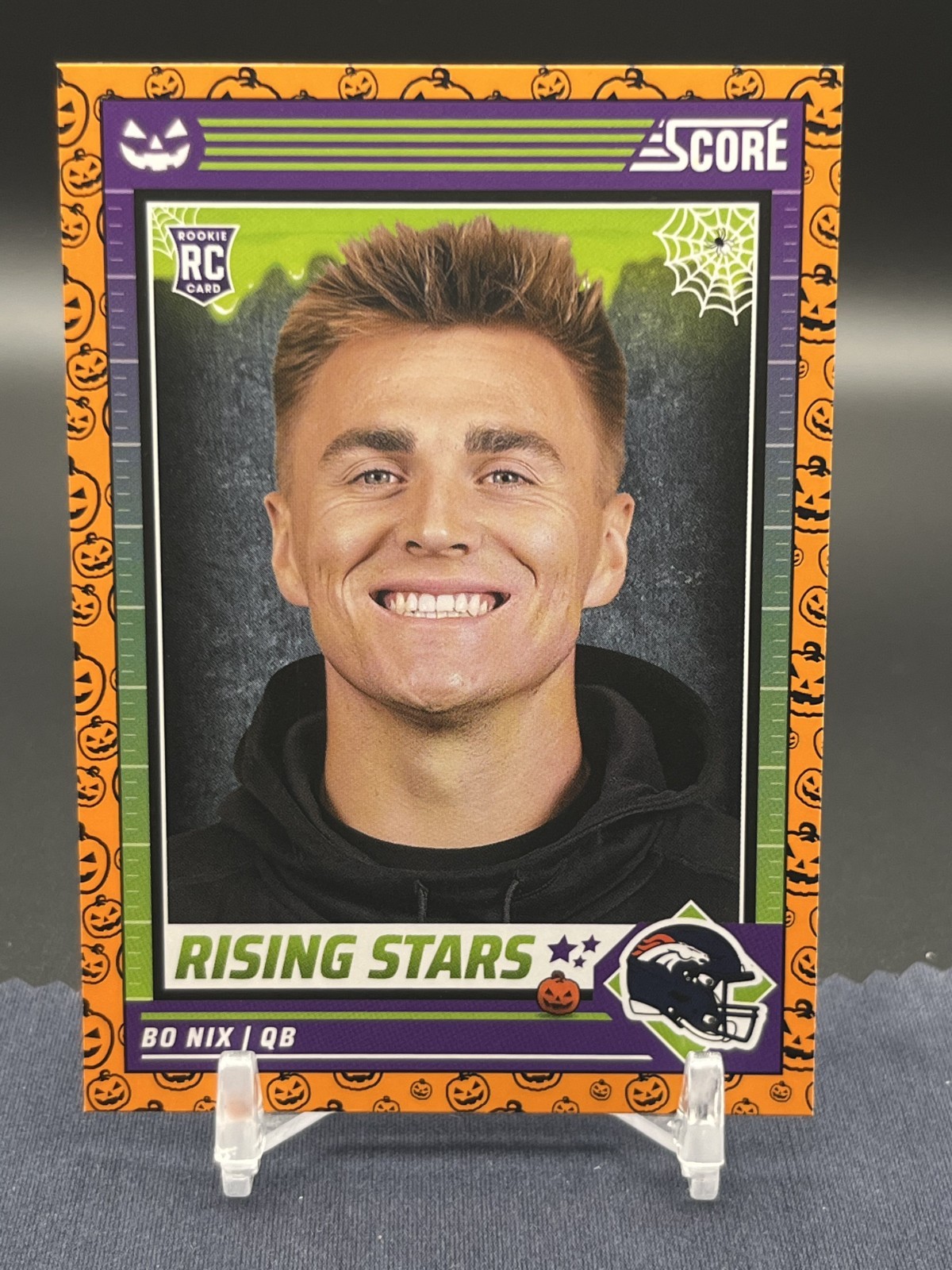Bo Nix RC #4 2024 Panini Score-A-Treat Rising Stars Orange