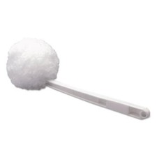 Boardwalk 00160EA Toilet Bowl Mop, 12" Handle, White