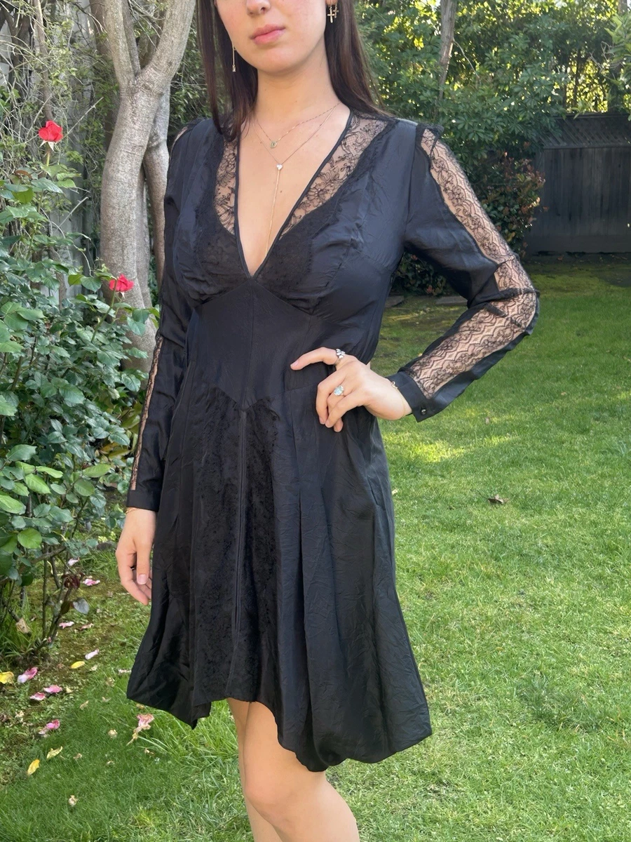antonio berardi black dress Antonio Berardi LBD little black Fit & flare dress SIZE I 38 US 2 UK 6 –  Afashionistastore main image 1