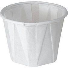 Solo 1.0 oz Treated Paper Souffle Portion Cups for Measuring, Medicine,...