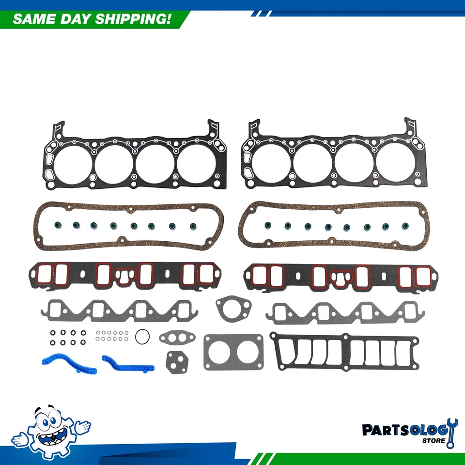 Juego de culata DNJ HGB4113 con kit de pernos de cabeza para 92-96 Ford Bronco 5,0 L V8 Foto 2 de 3
