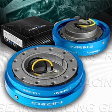 Nrg Srk-400bl Blue Aluminum Steering Wheel 1.25 Thin Quick Release Short Hub Nrg Srk-400bl Blue Aluminum Steering Wheel 1.25 Thin Quick Release Short Hub