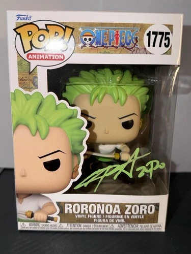 Funko Pop! Vinyl: One Piece - Roronoa Zoro #1775 AUTOGRAPHED Chris Sabat OCC COA