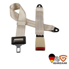 2-Punkt Sicherheitsgurt Beckengurt Beige 130cm Sitzgurt Statik Stapler E4