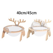 Space Capsule Cat Bed Sleeping Nest Universal Wood Stand Supplies Easy Cleaning