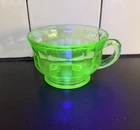Vintage Green Uranium Depression Glass Punch Tea Cup