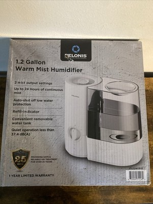 Peronist 1.2 gallon Warm Mist Humidifier for Large Rooms Essential Oils