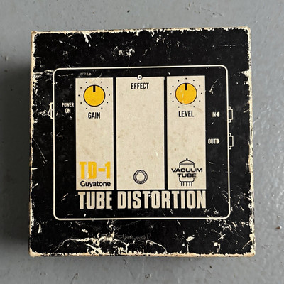 Guyatone TD-1 Tube Distortion Analog Guitar Effects Pedal w/ Box & Manuals.