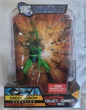 DC Universe Classics Wave 9 GREEN ARROW 6  Action Figure 2009 Stand Chemo Sealed