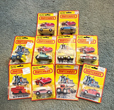 Matchbox Vintage 10 Cars All near MINT Original Blistercards 1980 OBO