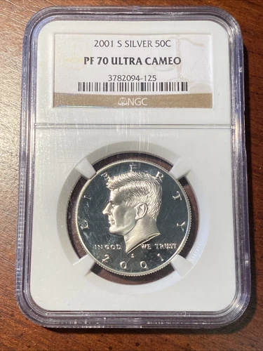 2001 S Silver Kennedy Half Dollar NGC PF 70 Ultra Cameo