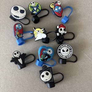 Set Of 10 Nightmare Before Christmas Straw Toppers Halloween Gift