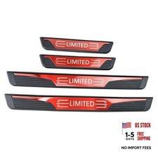 Door Sill Protectors, Door sill Scratch Protection for Car Trim Limited, Red