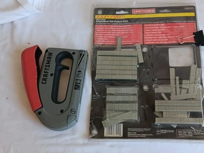 Craftsman 9 68514 Easy Fire Tacker Nagelpistole mit Teilklammer Pack USA - Bild 1 von 4