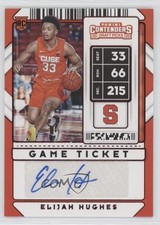 2020 Contenders Draft Picks Sticker Prospect Ticket Elijah Hughes #89 Auto 1b8m