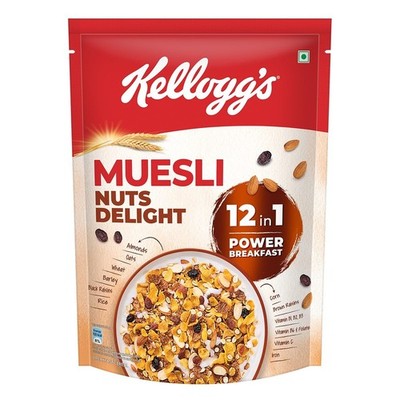 Kellogg's Muesli Nuts Delight 500G | 12-In-1 Power Breakfast | Select Pack