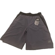 Russell Boys Size XL 14-16 Grey/black Short Woven NWT