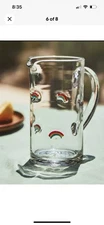 Anthropologie Glass Rainbow Pitcher - Gorgeous & EUC! Pride LGBTQ Positive!