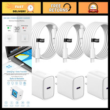 Fast Charging USB C Charger Block 3 Pack for iPhone 17 16 15 - Quick Charge Acce