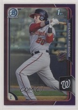 2015 Bowman Chrome Prospects Purple Refractor 74/250 Spencer Kieboom #BCP217 0lm