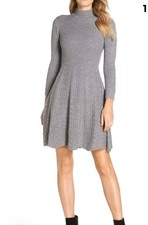 SWEATER DRESS ELIZA J COLOR GREY SIZE SMALL