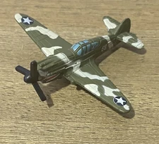 Galoob - Military Micro Machines - WWII Curtiss P-40 Warhawk Airplane